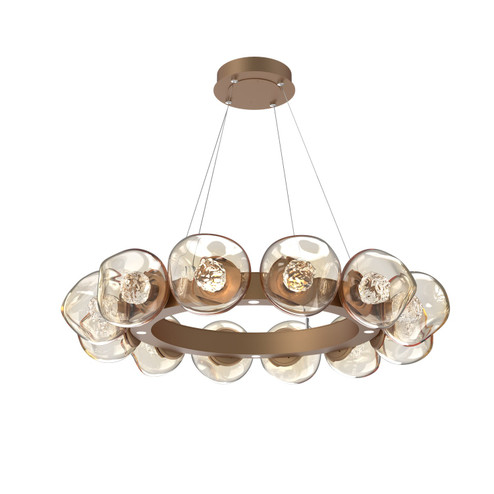 Luna LED Chandelier in Novel Brass (404|CHB0095-36-NB-FA-CA1-L1)