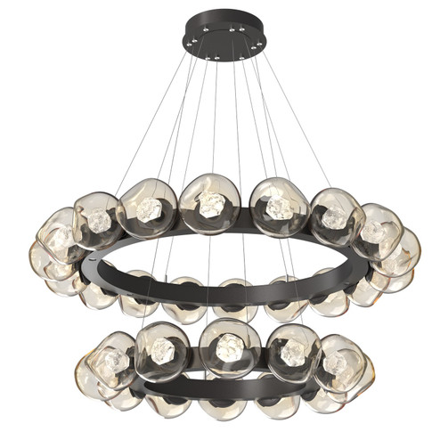 Luna LED Chandelier in Graphite (404|CHB0095-2T-GP-ZA-CA1-L3)