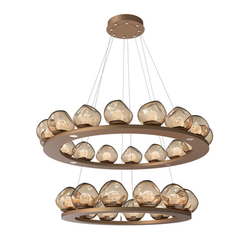 Luna LED Chandelier in Novel Brass (404|CHB0095-2B-NB-FB-CA1-L3)