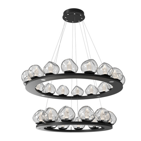 Luna LED Chandelier in Matte Black (404|CHB0095-2B-MB-GC-CA1-L3)