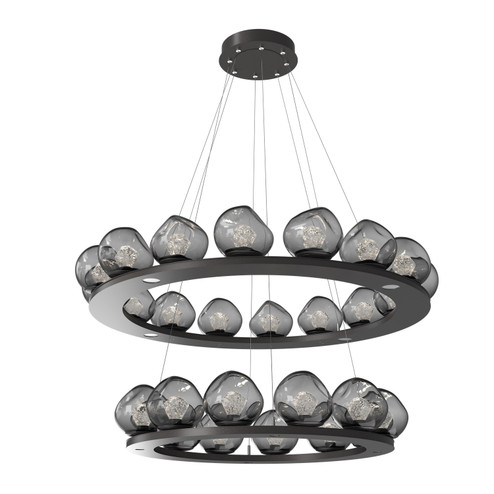 Luna LED Chandelier in Graphite (404|CHB0095-2B-GP-ZS-CA1-L1)