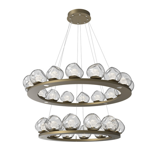 Luna LED Chandelier in Gilded Brass (404|CHB0095-2B-GB-ZC-CA1-L3)