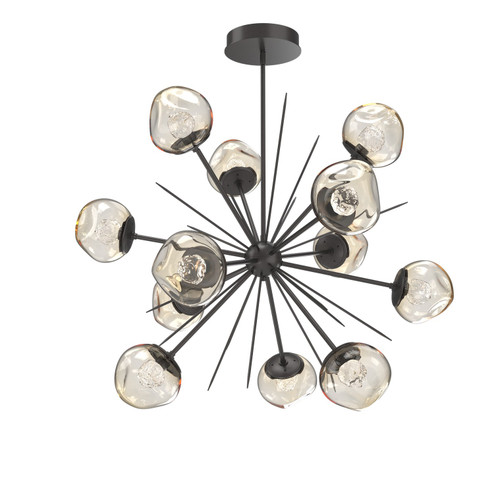 Luna LED Chandelier in Graphite (404|CHB0095-0H-GP-FA-001-L3)