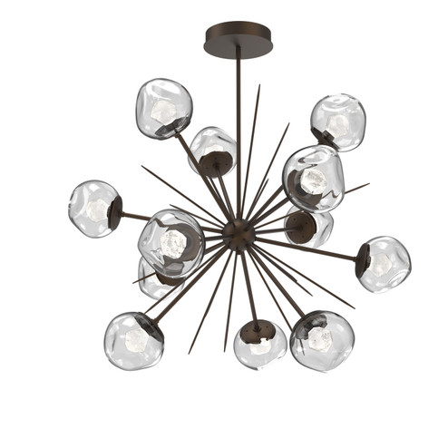 Luna LED Chandelier in Flat Bronze (404|CHB0095-0H-FB-ZC-001-L1)