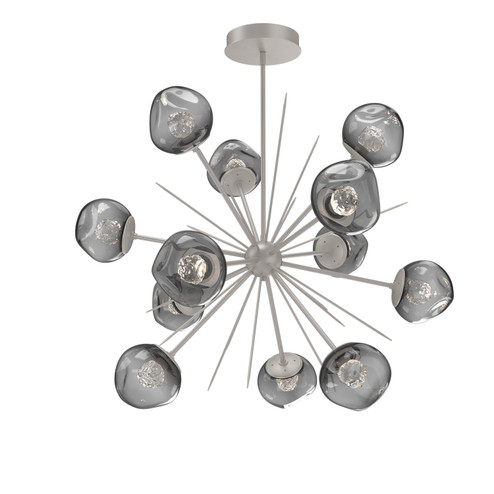 Luna LED Chandelier in Beige Silver (404|CHB0095-0H-BS-FS-001-L3)