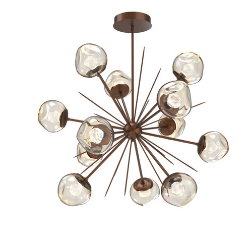 Luna LED Chandelier in Burnished Bronze (404|CHB0095-0H-BB-ZA-001-L1)