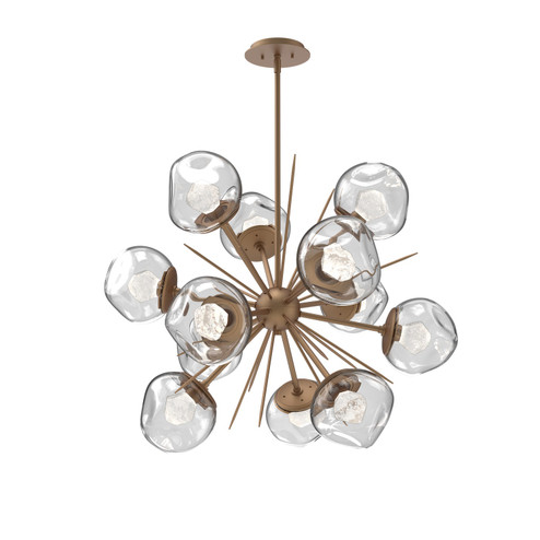 Luna LED Chandelier in Novel Brass (404|CHB0095-0G-NB-ZC-001-L3)