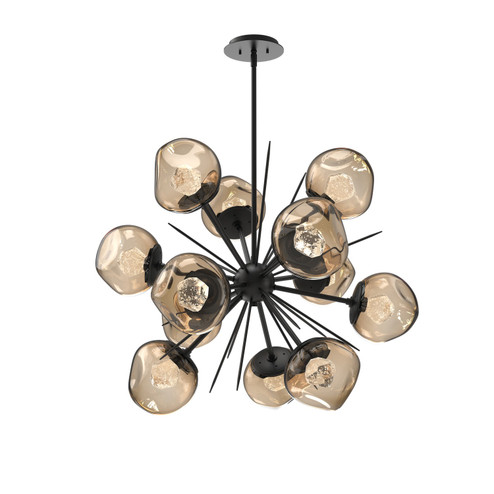 Luna LED Chandelier in Matte Black (404|CHB0095-0G-MB-ZB-001-L3)