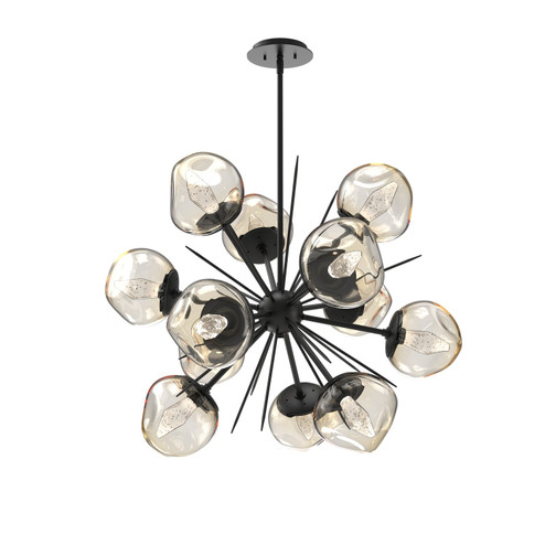 Luna LED Chandelier in Matte Black (404|CHB0095-0G-MB-GA-001-L3)