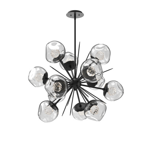 Luna LED Chandelier in Matte Black (404|CHB0095-0G-MB-FC-001-L3)