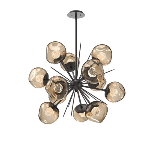 Luna LED Chandelier in Graphite (404|CHB0095-0G-GP-FB-001-L3)