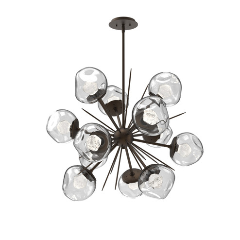 Luna LED Chandelier in Flat Bronze (404|CHB0095-0G-FB-ZC-001-L3)