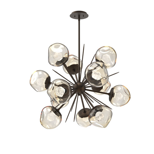 Luna LED Chandelier in Flat Bronze (404|CHB0095-0G-FB-ZA-001-L3)