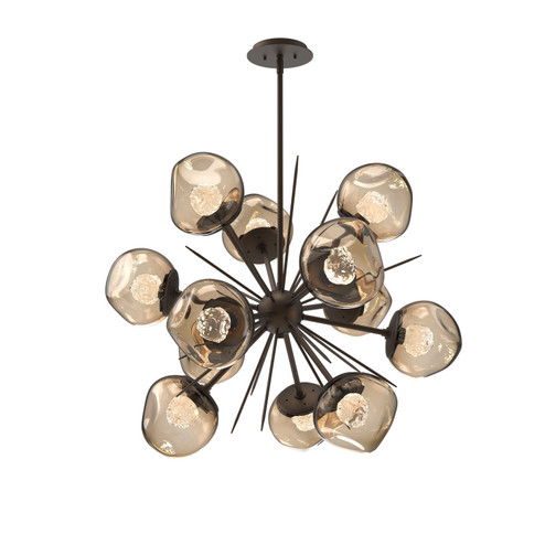 Luna LED Chandelier in Flat Bronze (404|CHB0095-0G-FB-FB-001-L3)