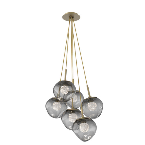 Luna LED Pendant in Gilded Brass (404|CHB0095-0F-GB-FS-C01-L3)