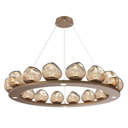 Luna LED Chandelier in Novel Brass (404|CHB0095-0D-NB-GB-CA1-L1)