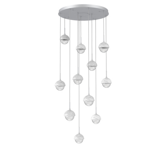 Cabochon LED Chandelier in Classic Silver (404|CHB0093-11-CS-WC-C01-L3)