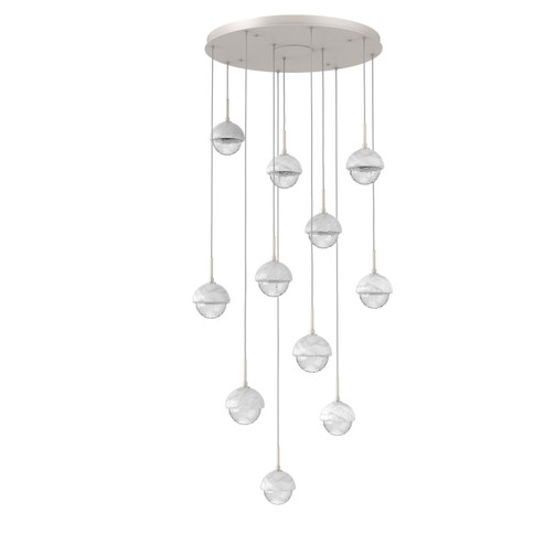 Cabochon LED Chandelier in Beige Silver (404|CHB0093-11-BS-WC-C01-L1)