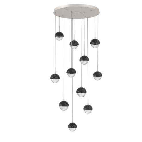 Cabochon LED Chandelier in Beige Silver (404|CHB0093-11-BS-BC-C01-L1)