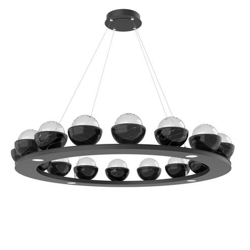 Cabochon LED Chandelier in Matte Black (404|CHB0093-0D-MB-BC-CA1-L1)