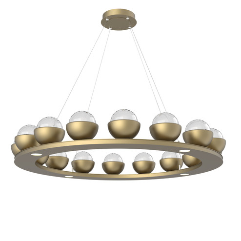 Cabochon LED Chandelier in Gilded Brass (404|CHB0093-0D-GB-MC-CA1-L1)