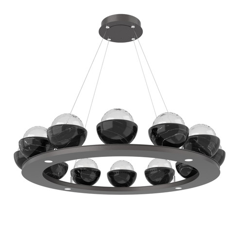 Cabochon LED Chandelier in Graphite (404|CHB0093-0C-GP-BC-CA1-L3)