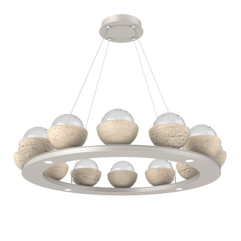 Cabochon LED Chandelier in Beige Silver (404|CHB0093-0C-BS-TC-CA1-L3)