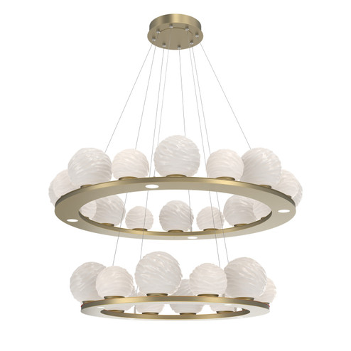 Gaia LED Chandelier in Gilded Brass (404|CHB0092-2B-GB-WL-CA1-L3)