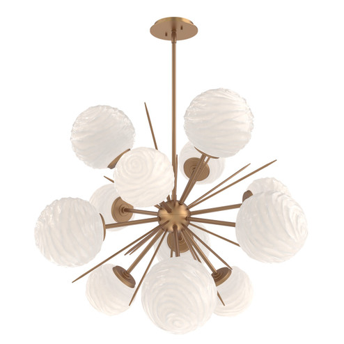 Gaia LED Chandelier in Novel Brass (404|CHB0092-0A-NB-WL-001-L3)