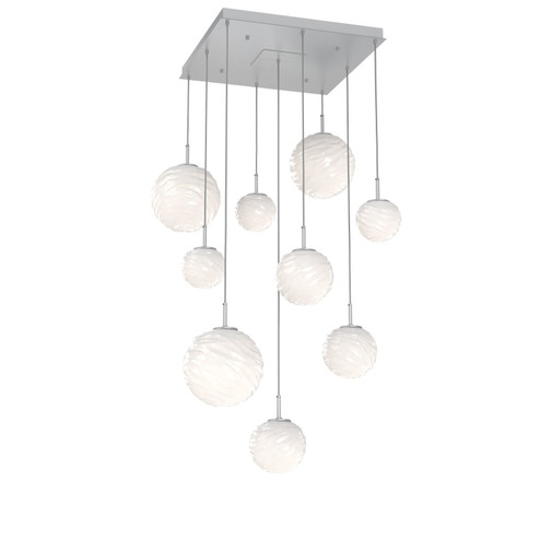 Gaia LED Chandelier in Classic Silver (404|CHB0092-09-CS-WL-C01-L3)