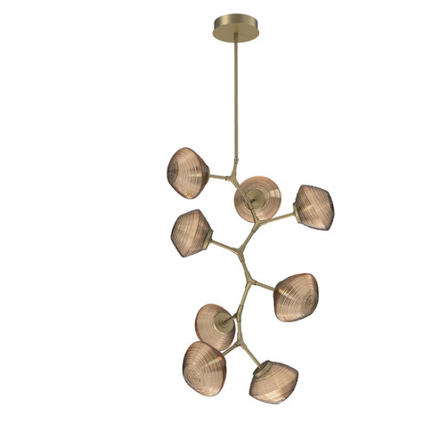 Mesa LED Chandelier in Gilded Brass (404|CHB0089-VB-GB-B-001-L3)