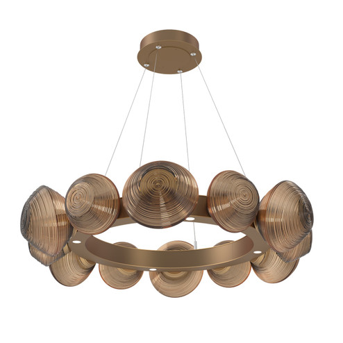 Mesa LED Chandelier in Novel Brass (404|CHB0089-36-NB-B-CA1-L3)