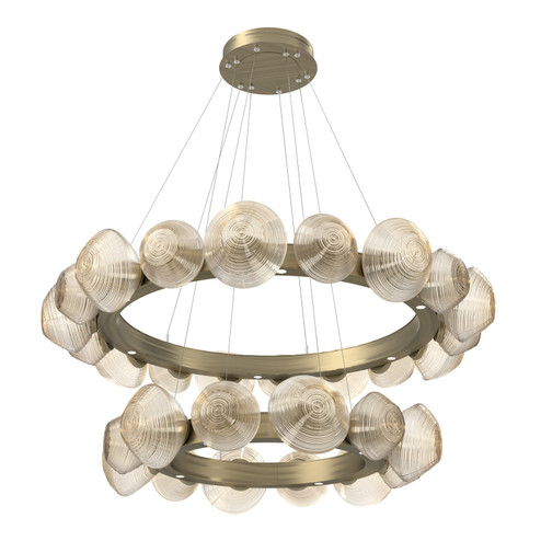 Mesa LED Chandelier in Heritage Brass (404|CHB0089-2T-HB-A-CA1-L3)