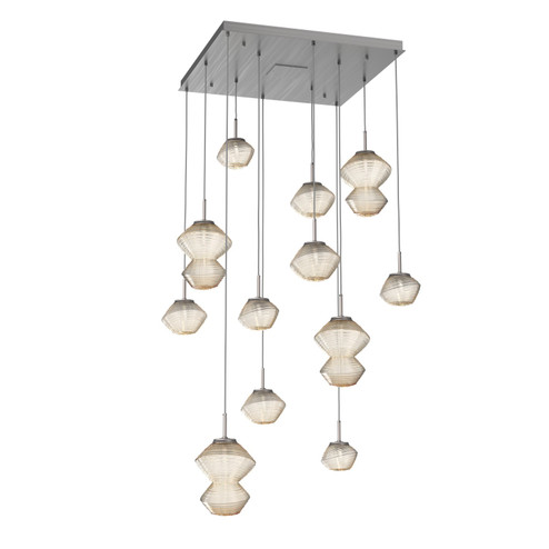 Mesa LED Chandelier in Satin Nickel (404|CHB0089-12-SN-A-C01-L3)