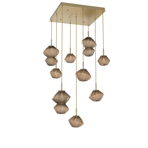 Mesa LED Chandelier in Gilded Brass (404|CHB0089-09-GB-B-C01-L1)