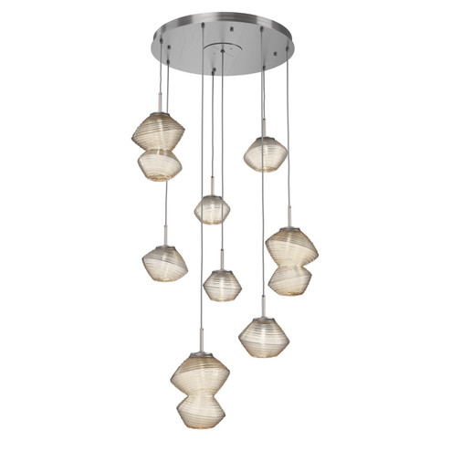 Mesa LED Chandelier in Satin Nickel (404|CHB0089-08-SN-A-C01-L3)