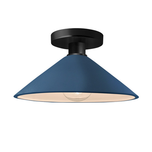 Radiance One Light Semi-Flush Mount in Midnight Sky w/ Matte White (102|CER-6330-MDMT-MBLK)