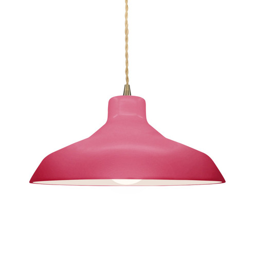 Radiance One Light Pendant in Cerise (102|CER-6263-CRSE-ABRS-BEIG-TWST)