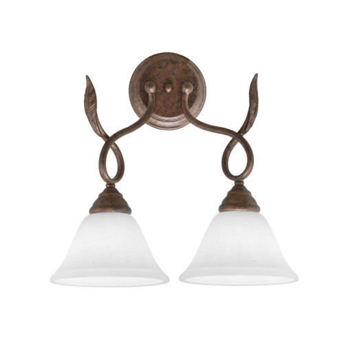 Leaf Two Light Wall Sconce in Bronze (200|110-BRZ-311)