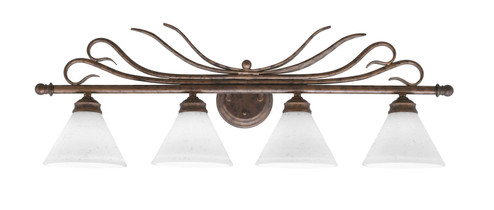 Swan Four Light Bathroom Lighting in Bronze (200|104-BRZ-312)