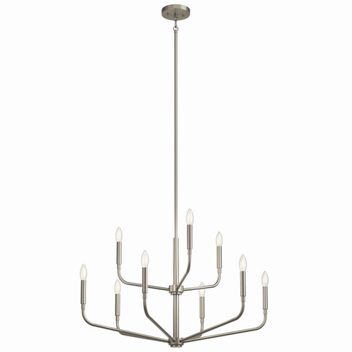 Madden Nine Light Chandelier in Brushed Nickel (12|52720NI)