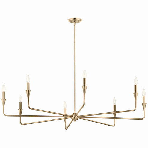 Alvaro Eight Light Chandelier in Champagne Bronze (12|52691CPZ)