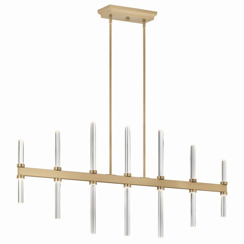 Sycara LED Linear Chandelier in Champagne Bronze (12|52670CPZ)