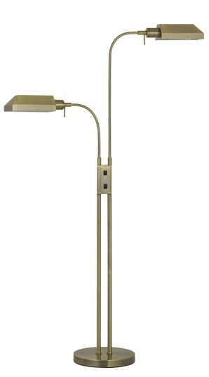 Pharmacy Two Light Floor Lamp in Antique Brass (225|BO-127FL-2L-AB)