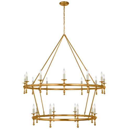 Classic LED Chandelier in Antique-Burnished Brass (268|CHC 5825AB)