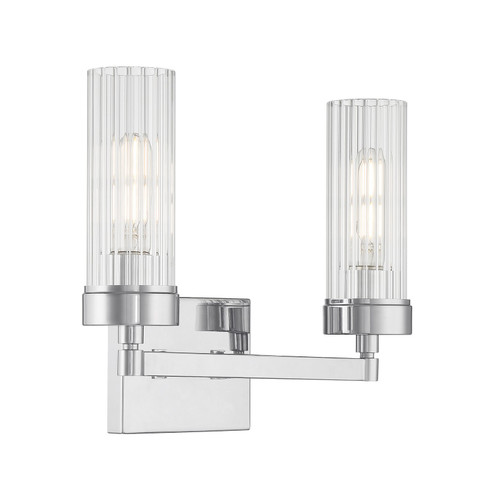 Lida Two Light Bath in Chrome (45|2612-CH-CL)