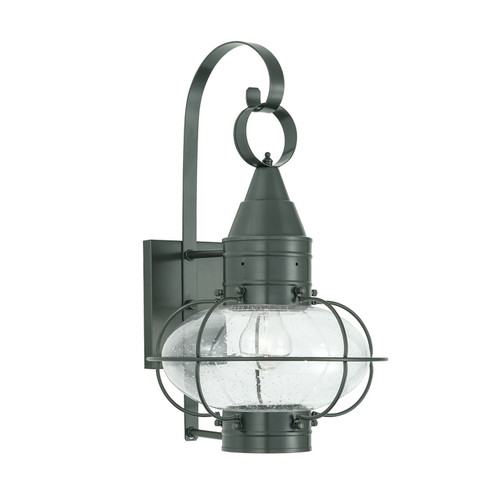 Classic Onion One Light Outdoor Wall Sconce in Gunmetal (45|1512-GM-SE)