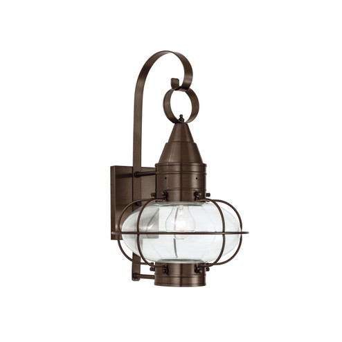 Classic Onion One Light Outdoor Wall Sconce in Bronze (45|1512-BR-CL)