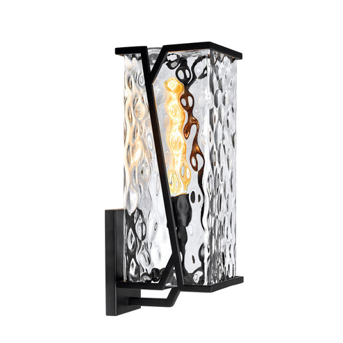 Waterfall One Light Outdoor Wall Sconce in Matte Black (45|1250-MB-CW)