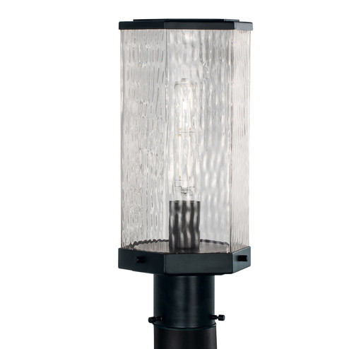 Polygon One Light Outdoor Post Lantern in Matte Black (45|1177-MB-WAV)